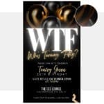 WTF 50th Birthday Invitation Template