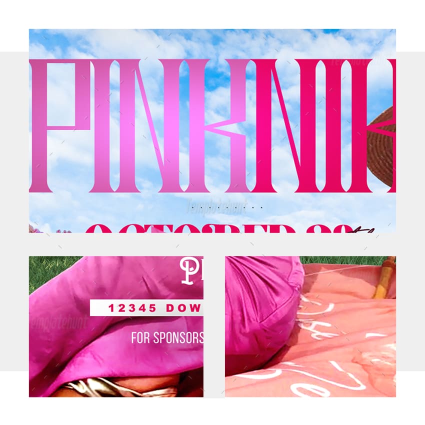 Pinknik Picnic Invitation Template - Image 2